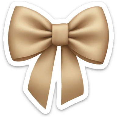 Beige Bow sticker