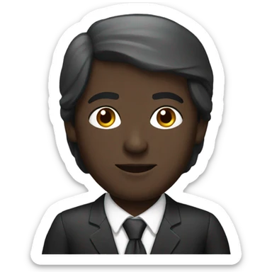 turkish lawyer, dark skin sticker