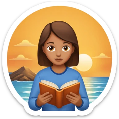 Sunrise with book sticker