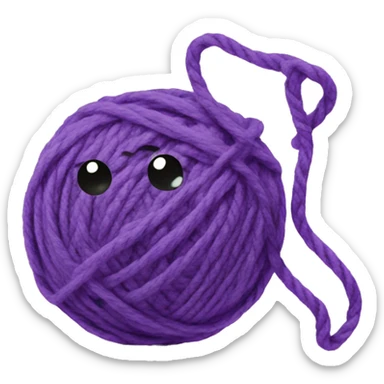 Yarn sticker