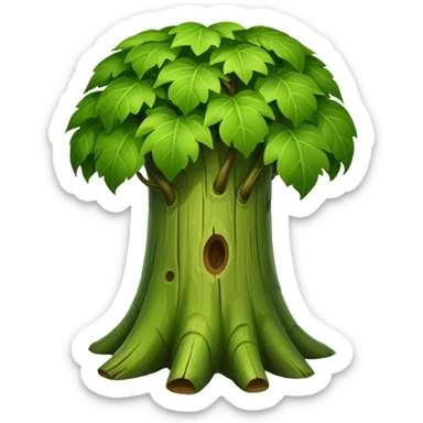 Giant stem plant big like a trunk sticker