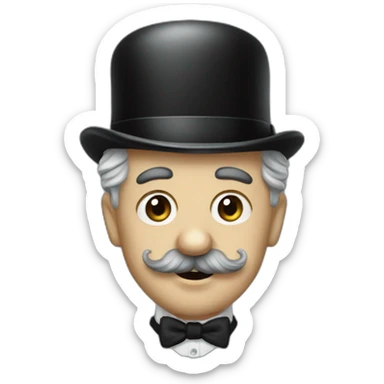 charlie chaplin with the little mustache sticker