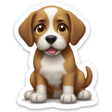 Cute dog sticker