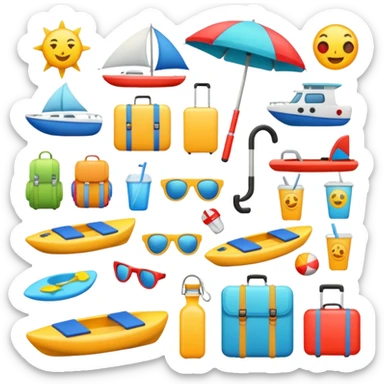 vacation equipment sticker