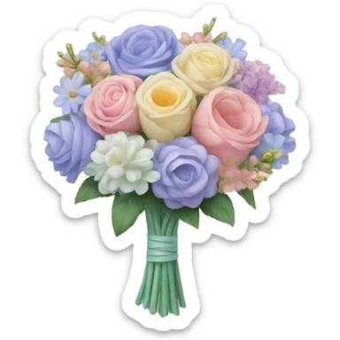 Pastel bouquet sticker