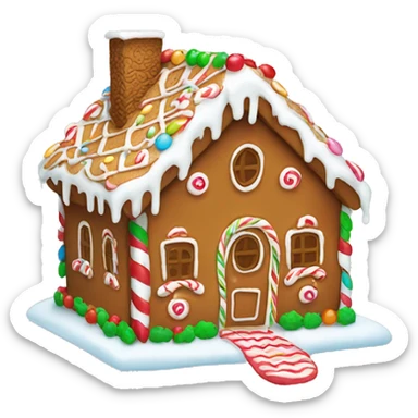 Gingerbread house sticker