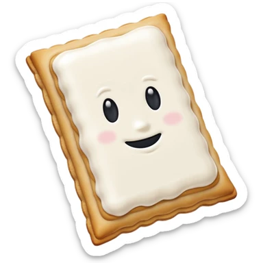 Pop tarts with white sticker