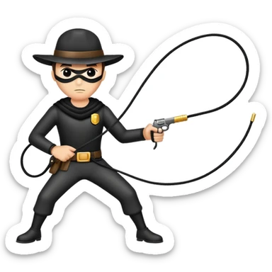 Robbery with black laso sticker