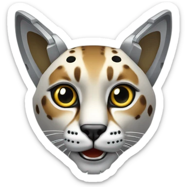 robot lince ibérico sticker