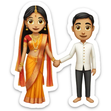 marriage customs in india sticker