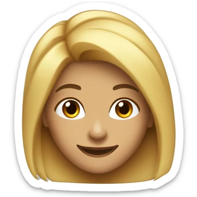 Mulher cabelo cacheado, sorriso simpático  sticker