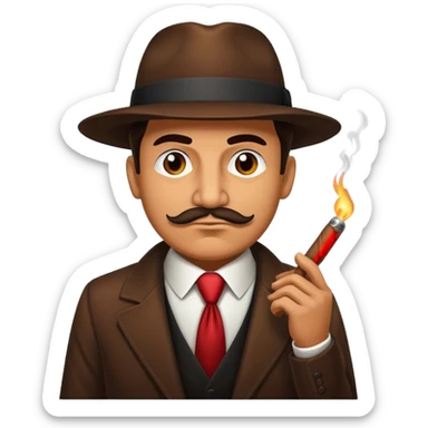 mafia boss cigar sticker