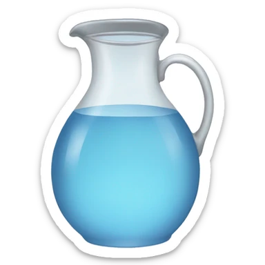 Jug of water sticker
