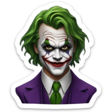 leonardo di caprio as the joker sticker