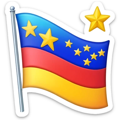 Floptropica flag sticker