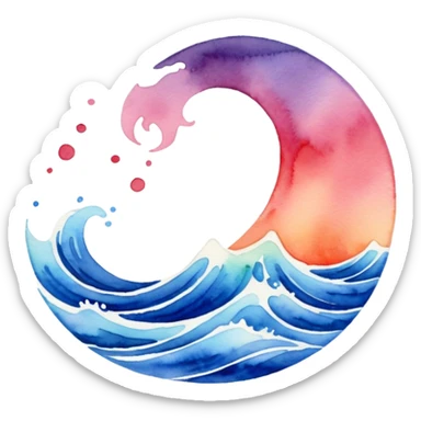 ombre chinoise bali sticker