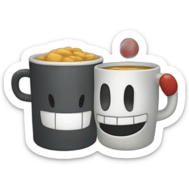 Cuphead & MugMan sticker