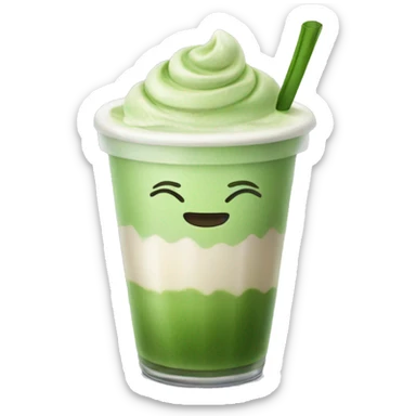 Ice matcha latte  sticker