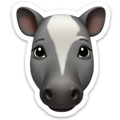 Cute tapir sticker