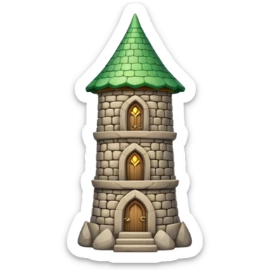 Elf Tower shy sticker