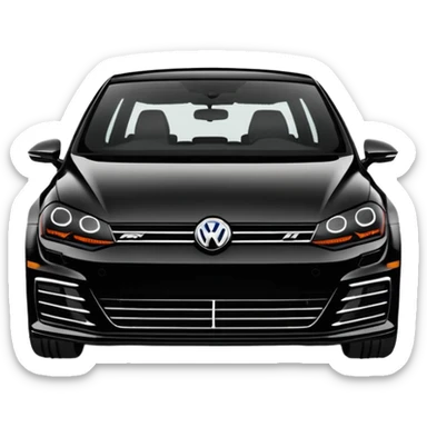 Black Edition Golf R MK7  with no red headlights or grill sticker