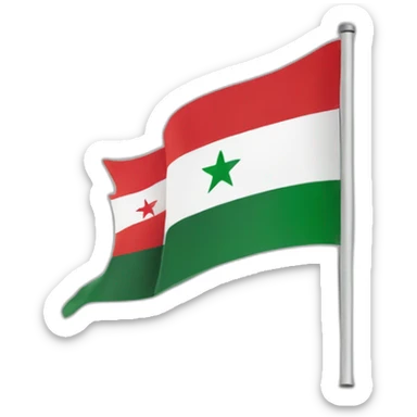 Independent Syria flag sticker
