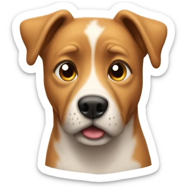 Dog squinting eyes sticker