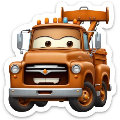 mater tow truck sticker
