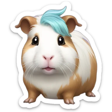 Guinea pig unicorn sticker