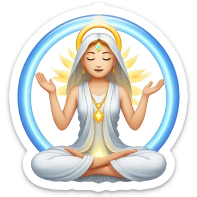 manifestation visualization, energy, spiritual concept sticker