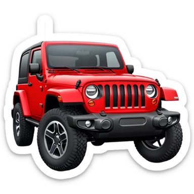 Jeep Wrangler - Jeep (Model Year: 2022) (Iconic colour: Red) sticker