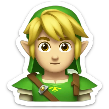 Link from the legend of Zelda sticker