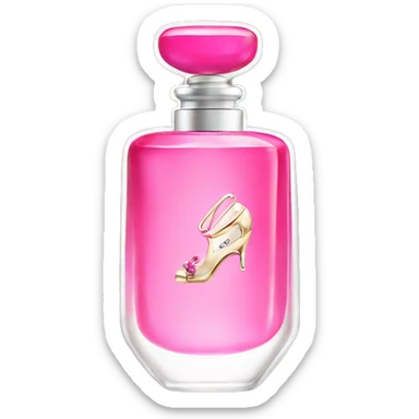 high heel perfume bottle sticker