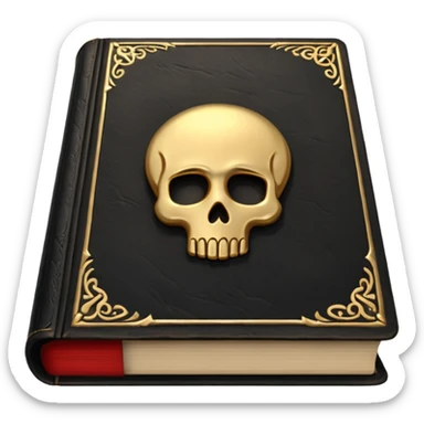 black magic book sticker