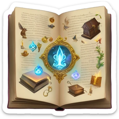 magical learning book sticker