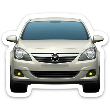 Opel Astra H front view sticker