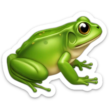 tortu qui chevauche une grenouille sticker