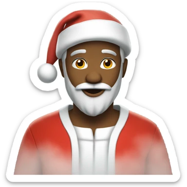 Santa in the off season sticker