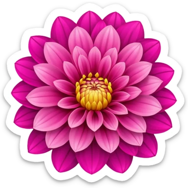 dahlia flower, vibrant, simple, clean, no text sticker
