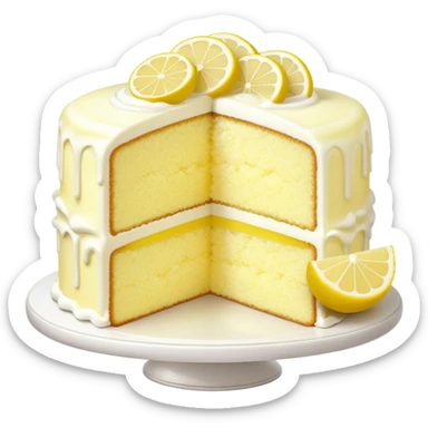 Lemon cake sticker