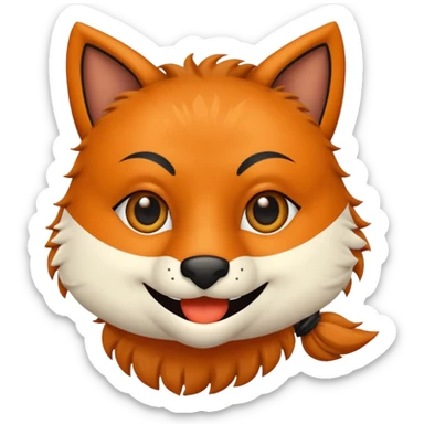 Diseña un Zorro saludando  sticker