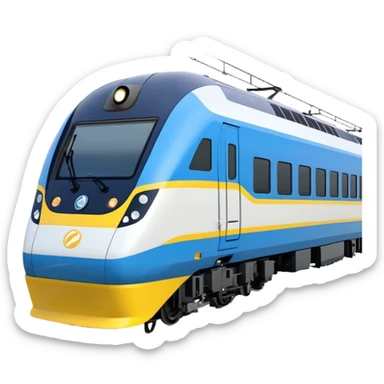 Passenger Train - New Intercity Fleet (Mariyung) (Model Year: 2023) (Iconic Colour: Blue and yellow) sticker