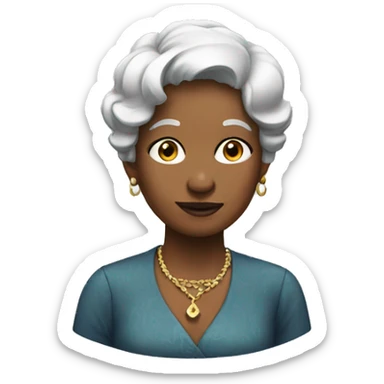 Old Money girl sticker