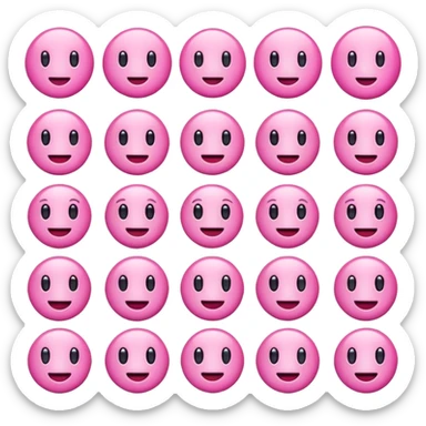 pink emojis sticker