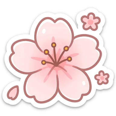 sakura cherry blossom flower, remove background sticker
