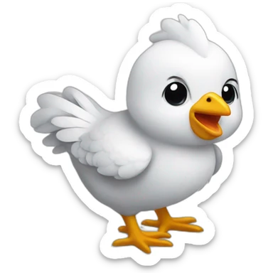 Little chicken-laghing sticker