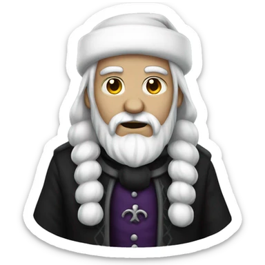 gothic santa full body  sticker