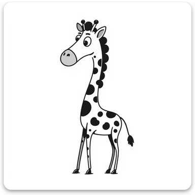 Giraffe sticker