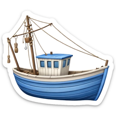 fishing boat with net sticker