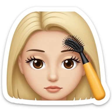  batting lashes sticker